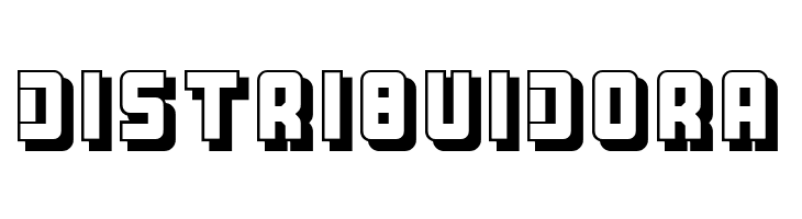 Three the Hard way shadowed  Free Fonts Download