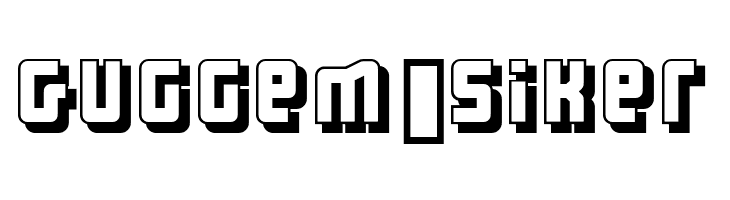 Three the Hard way shadowed  Free Fonts Download