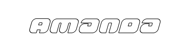 Groovy Smoothie Outline Italic  Free Fonts Download