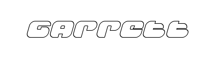 Groovy Smoothie Outline Italic  Free Fonts Download