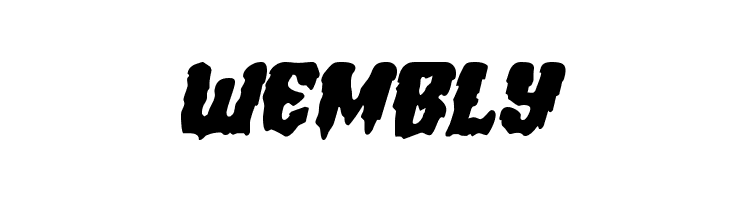 Hemogoblin Expanded Italic  Free Fonts Download