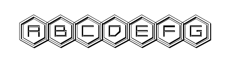 HEX:gon 3D  Free Fonts Download