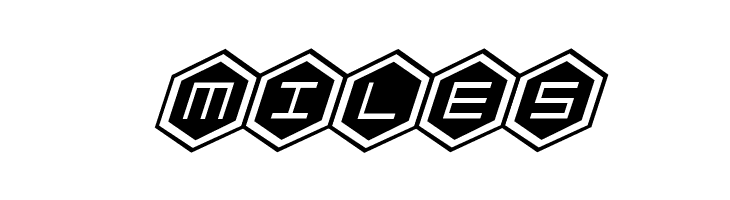 HEX:gon Staggered 2 Italic  Free Fonts Download