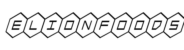 HEX:gon Condensed Italic  Free Fonts Download