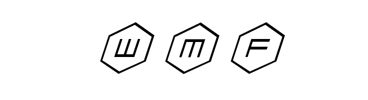 HEX:gon Staggered Italic  Free Fonts Download