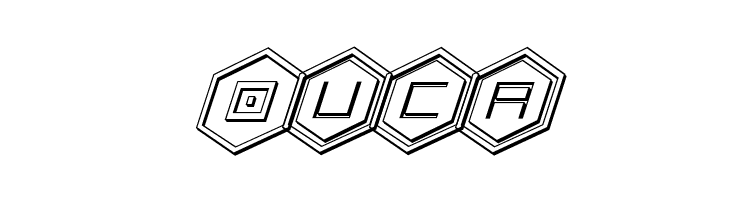 HEX:gon 3D Italic  Free Fonts Download