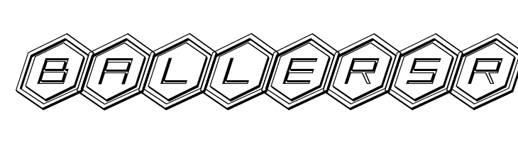 HEX:gon 3D Italic  Free Fonts Download