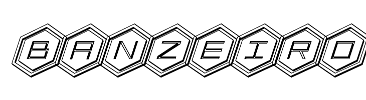 HEX:gon 3D Italic  Free Fonts Download