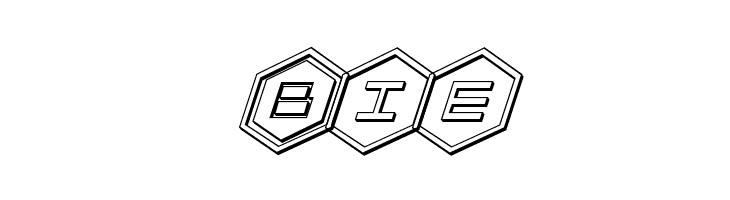 HEX:gon 3D Italic  Free Fonts Download