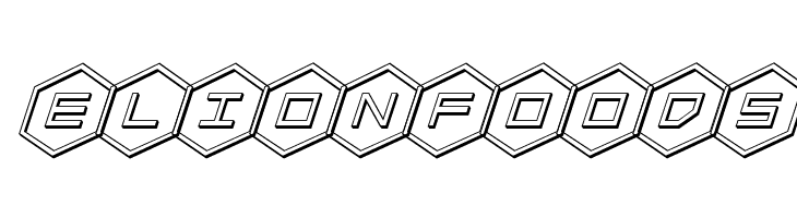 HEX:gon 3D Italic  Free Fonts Download