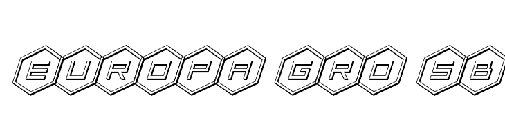 HEX:gon 3D Italic  Free Fonts Download
