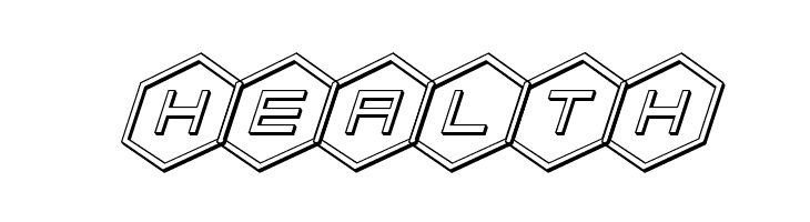 HEX:gon 3D Italic  Free Fonts Download