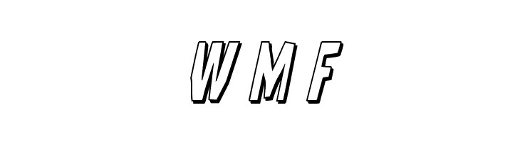 Hitchblock 3D Italic  Free Fonts Download