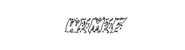 Hot Kiss Outline Italic  Free Fonts Download