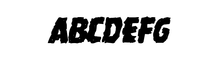 Howlin' Mad Mangled Italic  Free Fonts Download