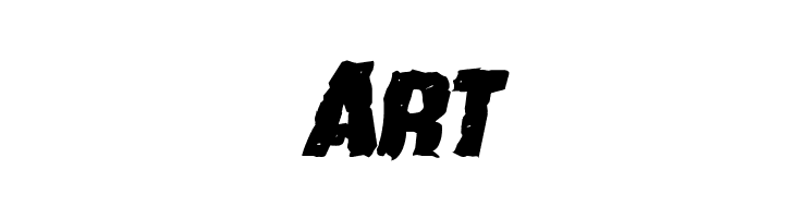 Howlin' Mad Mangled Italic  Free Fonts Download