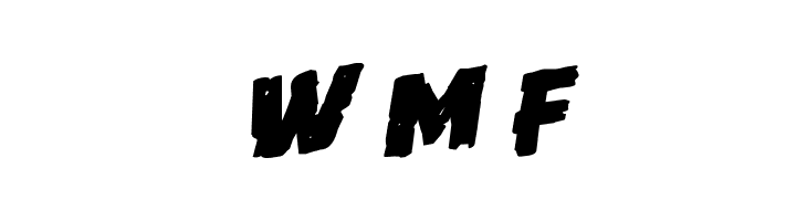 Howlin' Mad Staggered Rotalic  Free Fonts Download