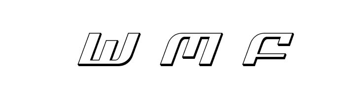 Infinity Formula 3D Italic  Free Fonts Download