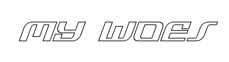 Infinity Formula Outline Italic  Free Fonts Download