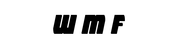 Intergalactic Block Italic  Free Fonts Download