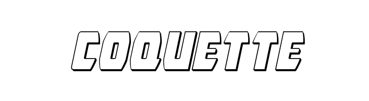 Intergalactic 3D Italic  Free Fonts Download