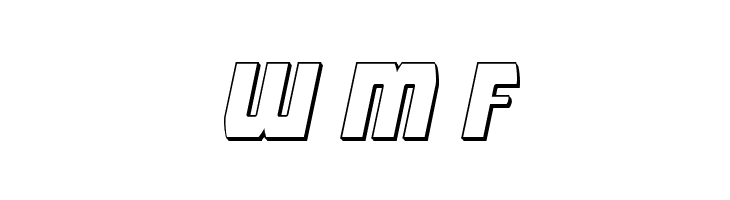 Intergalactic 3D Italic  Free Fonts Download