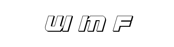 Jeebra 3D Italic  Free Fonts Download