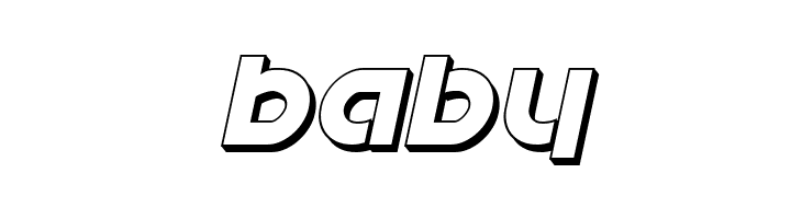 Kovacs 3D Italic  Free Fonts Download