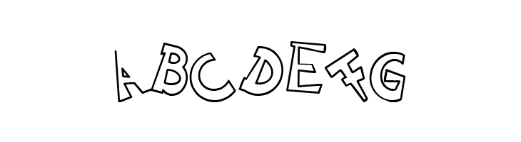 CIRCLINEcrazyjumped  outline  Free Fonts Download