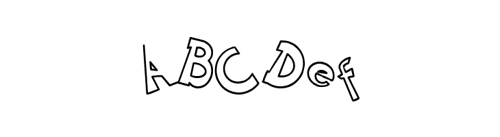 CIRCLINEcrazyjumped  outline  Free Fonts Download