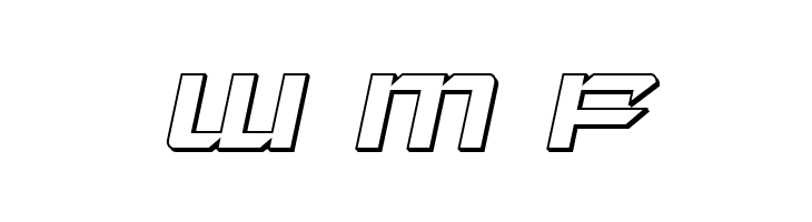Laser Wolf 3D Italic  Free Fonts Download