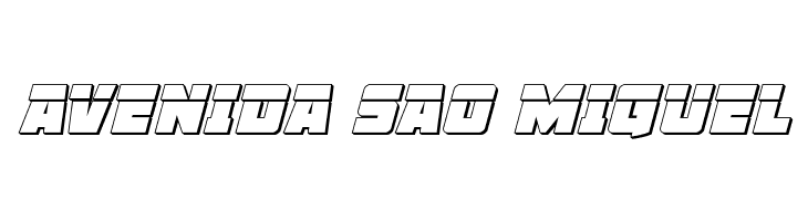 Liberty Legion 3D Laser Italic  Free Fonts Download