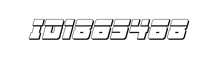 Liberty Legion 3D Laser Italic  Free Fonts Download