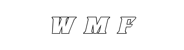 Lifeforce Outline Italic  Free Fonts Download