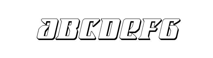 Lifeforce 3D Italic  Free Fonts Download