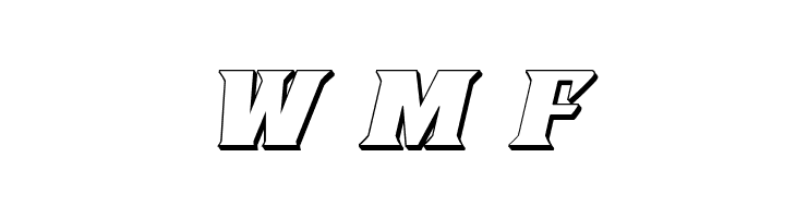 Lifeforce 3D Italic  Free Fonts Download