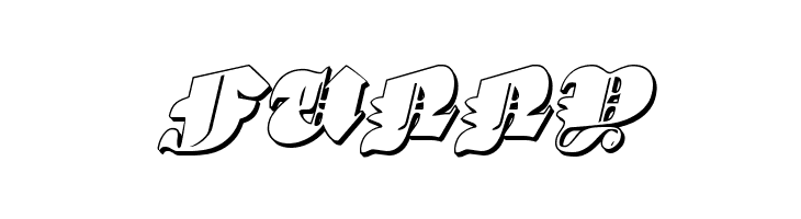 Lux Contra Tenebras 3D Italic  Free Fonts Download