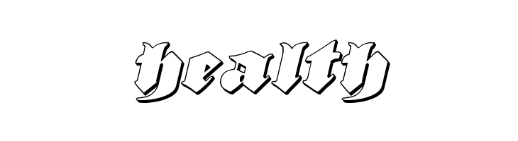 Lux Contra Tenebras 3D Italic  Free Fonts Download