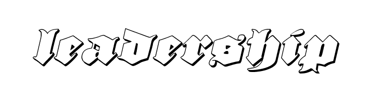 Lux Contra Tenebras 3D Italic  Free Fonts Download