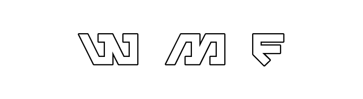 Metal Storm Outline  Free Fonts Download