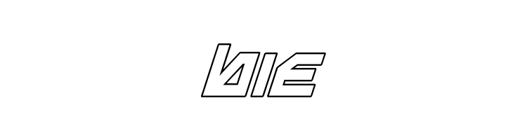 Metal Storm Outline Italic  Free Fonts Download