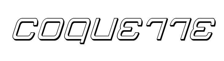 Miracle Mercury 3D Italic  Free Fonts Download