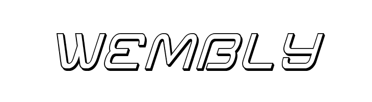 Miracle Mercury 3D Italic  Free Fonts Download