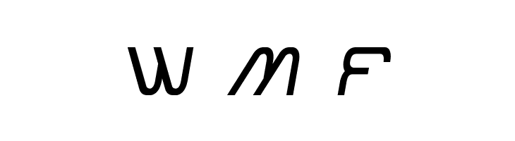 Miracle Mercury Semi-Italic  Free Fonts Download