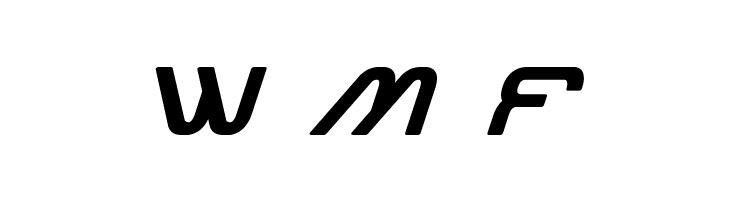 Miracle Mercury Bold Expanded Italic  Free Fonts Download