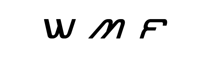 Miracle Mercury Semi-Bold Expanded Italic  Free Fonts Download