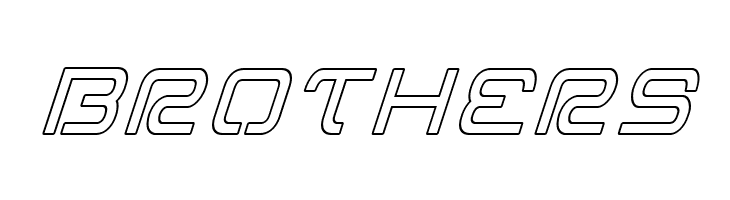 Miracle Mercury Outline Italic  Free Fonts Download