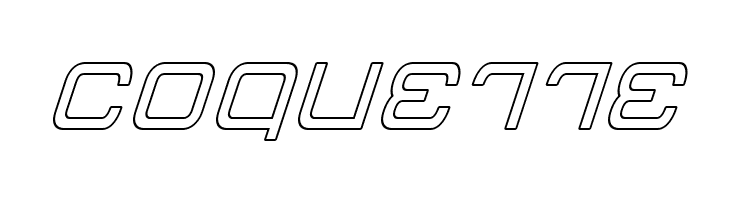 Miracle Mercury Outline Italic  Free Fonts Download