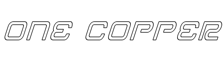 Miracle Mercury Outline Italic  Free Fonts Download