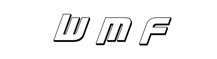 Moltors 3D Italic  Free Fonts Download